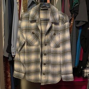 Plaid Gray Shacket